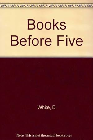 Bild des Verkufers fr Books before five (Educational research series) zum Verkauf von WeBuyBooks