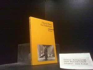 Bild des Verkufers fr Ein Volksfeind : Schauspiel in 5 Akten. Henrik Ibsen. Aus d. Norweg. bertr. von Hans Egon Gerlach / Reclams Universal-Bibliothek ; Nr. 1702 zum Verkauf von Der Buchecker