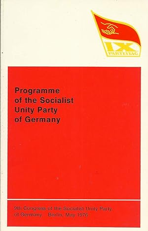 Imagen del vendedor de Programme of the Socialist Unity Party of Germany a la venta por Lincbook