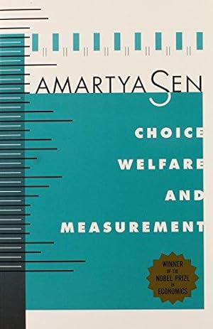 Immagine del venditore per Choice, Welfare and Measurement venduto da WeBuyBooks