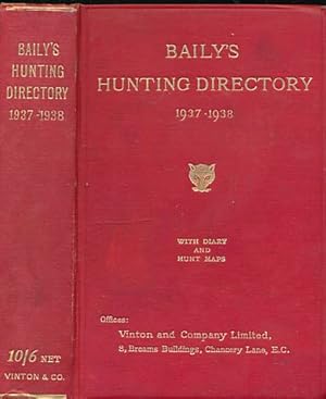 Image du vendeur pour Baily's Hunting Directory. Volume 41 1937 - 1938 mis en vente par Barter Books Ltd