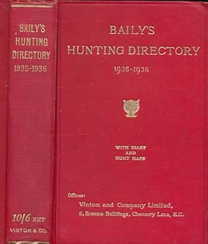 Image du vendeur pour Baily's Hunting Directory. Volume 39 1935 - 1936 mis en vente par Barter Books Ltd