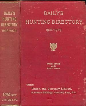 Image du vendeur pour Baily's Hunting Directory. Volume 42 1938 - 1939 mis en vente par Barter Books Ltd