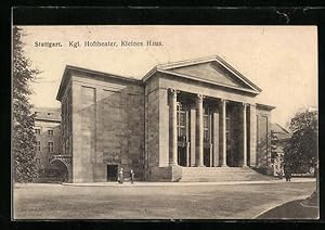 Bild des Verkufers fr Ansichtskarte Stuttgart, Knigliches Hoftheater, Kleines Haus zum Verkauf von Bartko-Reher