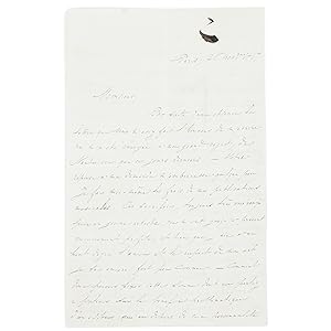Lettre d'Édouard Garnier à Victor Hugo