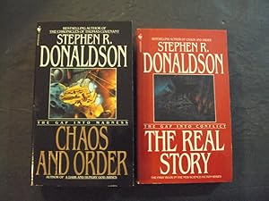 Seller image for 2 Stephen R. Donaldson PBs Chaos And Order; The Real Story Bantam Books for sale by Joseph M Zunno