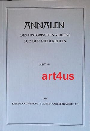 Annalen des Historischen Vereins für den Niederrhein : Insbesondere das Alte Erzbistum Köln. Heft...