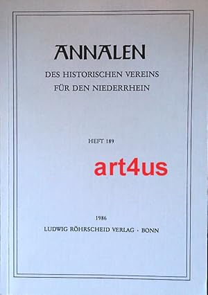 Annalen des Historischen Vereins für den Niederrhein : Insbesondere das Alte Erzbistum Köln. Heft...