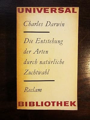 Bild des Verkufers fr Die Entstehung der Arten durch natrliche Zuchtwahl zum Verkauf von Rudi Euchler Buchhandlung & Antiquariat