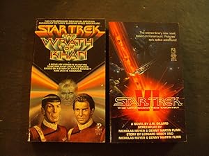 Image du vendeur pour 2 Star Trek PBs The Wrath Of Khan; The Undiscovered Country Pocket Books mis en vente par Joseph M Zunno