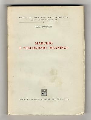 Marchio e "secondary meaning".