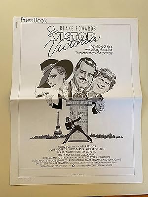 Seller image for Victor Victoria Pressbook 1982 Julie Andrews, James Garner, Robert Preston for sale by AcornBooksNH