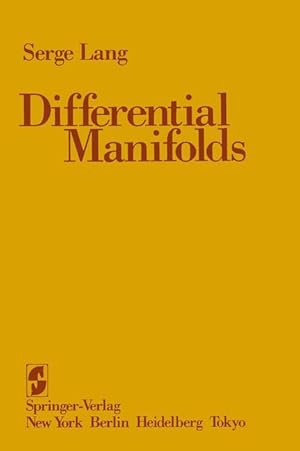 Immagine del venditore per Lang, S: Differential Manifolds venduto da moluna