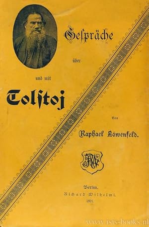 Seller image for Gesprche ber und mit Tolstoj. for sale by Antiquariaat Isis