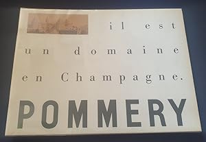 Plaquette publicitaire pour le champagne Pommery