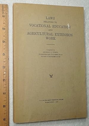 Seller image for Laws Relating to Vocational Education and Agricultural Extension Work for sale by Dilly Dally