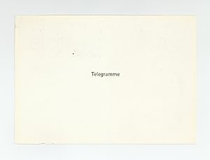 Exhibition postcard: On Kawara: Telegramme (9 February-9 March 1980)