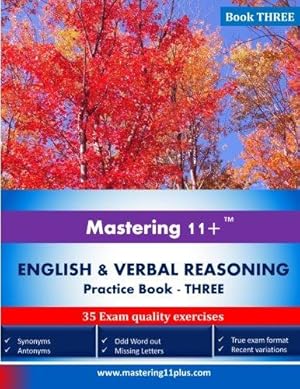 Seller image for Mastering 11+ English & Verbal Reasoning - Practice Book 3 for sale by WeBuyBooks