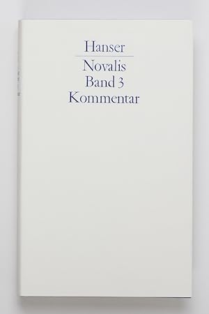 Seller image for Kommentar und Register zu den Bnden I und II (Werke, Tagebcher und Briefe Friedrich von Hardenbergs, in 3 Bnden Band 3) for sale by Buchkanzlei