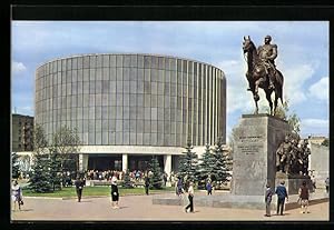 Bild des Verkufers fr Ansichtskarte Moskau, Panorama-Museum Borodino-Schlacht und Kutusow-Denkmal zum Verkauf von Bartko-Reher