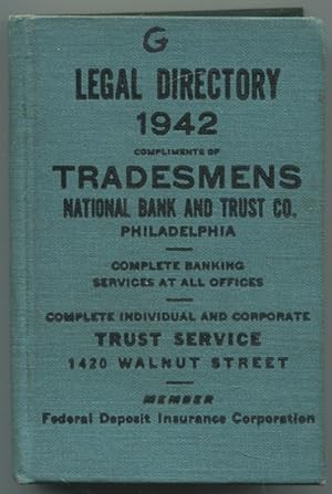 Bild des Verkufers fr Directory of Members of the Philadelphia Bar 1942 zum Verkauf von Between the Covers-Rare Books, Inc. ABAA