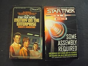 Image du vendeur pour 2 Star Trek PBs Mutiny On The Enterprise; S.C.E. Book 3 Some Assembly Required mis en vente par Joseph M Zunno
