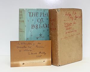 Bild des Verkufers fr The Flax of Dream - Henry Williamson's Retained File Copy. A number of grammatical and more extensive Annotations in the authors hand throughout the book. Small annotation to the front of the book stating that ' pages torn out by someone who borrowed the book in 1942 didn't like the forward' . Most of the forward has been removed. Missing the original dustjacket but Henry Williamson has used the reverse of a book of Communism as the new jacket and added the words in large red letters 'Authors File Copy March 1936 Stolen from Henry Williamson'. He has also added to the rear wrapper flap the words ' This is a cover of a book on communism? HW having a little joke!?'. Probably one of the most significant books from the authors library zum Verkauf von Lasting Words Ltd