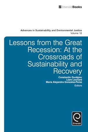 Image du vendeur pour Lessons from the Great Recession : At the Crossroads of Sustainability and Recovery mis en vente par GreatBookPrices