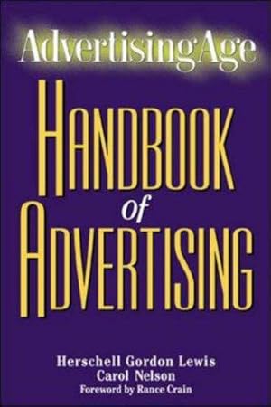 Imagen del vendedor de Advertising Age Handbook Of Advertising a la venta por WeBuyBooks