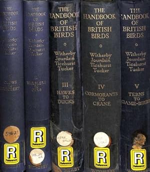 Seller image for The handbook of british birds - 5 volumes: Crows to firecrest, Warblers to owls, Hawks to ducks, Cormorants to crane, Terns to game-birds for sale by WeBuyBooks