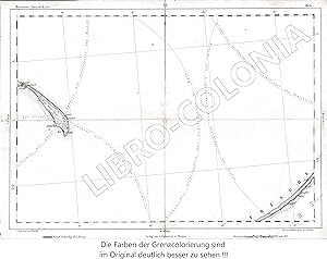 Reymann's topographische Special-Karte von Deutschland . (Blatt 6 Hela - Auf Leinen aufgezogene g...