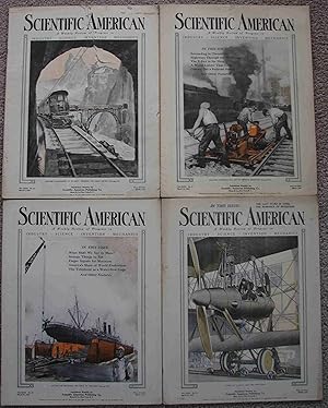 Seller image for Scientific American, A Weekly Review of Progress; Includes four issues for March 1920 (March 6, March 13, March 20, and March 27) for sale by Crossroad Books