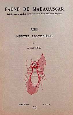 Bild des Verk�ufers f�r Faune de Madagascar: Fasc. 23. Insectes Psocopt�res zum Verkauf von ConchBooks