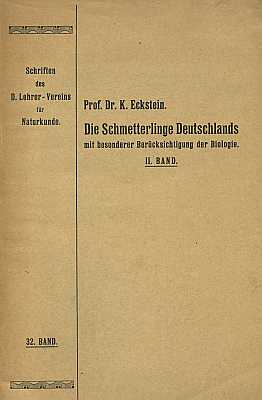 Bild des Verkufers fr Die Schmetterlinge Deutschlands mit besonderer Bercksichtigung der Biologie. 2. Band. Spezieller Teil. Fortsetzung. 2. Die Schwrmer und Spinner (Sphingidae - Thyrididae) zum Verkauf von ConchBooks