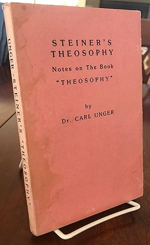 Seller image for Steiner's Philosophy: Notes on the book "Theosophy" for sale by Chelsea Books