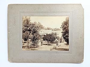 1880 Two Vintage Mounted PHOTOGRAPHS of OTIS HILL and CHILD in HAYWARD, California