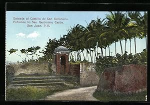 Postcard San Juan, Entrada al Castillo de San Geronimo