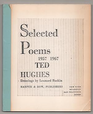 Bild des Verkufers fr Selected Poems 1957-1967 zum Verkauf von Jeff Hirsch Books, ABAA