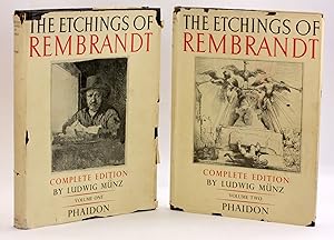 REMBRANDT'S ETCHINGS: Complete Edition (2 Volume Set) Reproductions of the Whole Original Etched ...