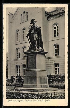 Ansichtskarte Liegnitz, Denkmal Friedrich des Grossen