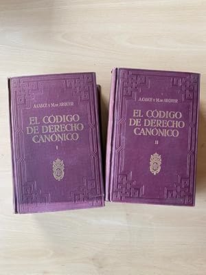 Bild des Verkufers fr EL CODIGO DE DERECHO CANONIGO, 2 VOLUMENES zum Verkauf von Cordel Libros