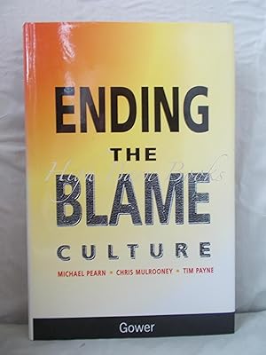 Seller image for Ending the Blame Culture for sale by High Barn Books