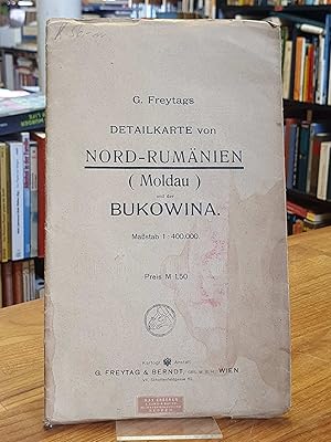 Detailkarte von Nord-Rumänien (Moldau) und der Bukowina, Maßstab 1:400.000 [1916],