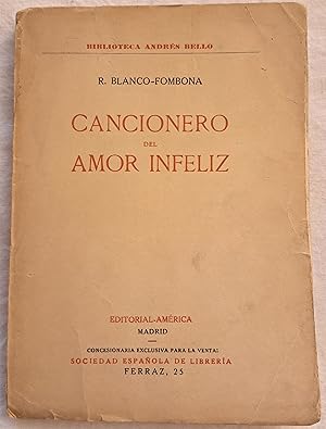 Imagen del vendedor de Cancionero del amor infeliz. a la venta por Aaromadelibros