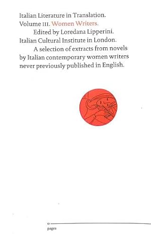 Bild des Verkufers fr Italian Literature in Translation Volume III - Women Writers zum Verkauf von WeBuyBooks