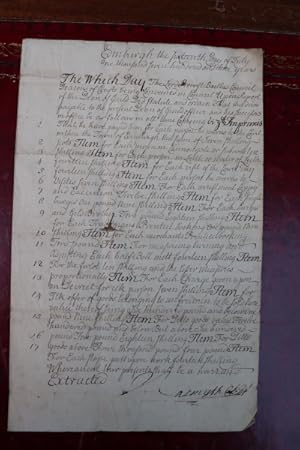 [Manuscript]. Edinburgh the fifteenth day of July one thousand seven hundred and three years. The...