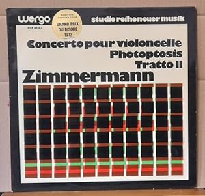 Bild des Verkufers fr Concerto Pour Violoncelle / Photoptosis / Tratto II LP 33UpM zum Verkauf von ANTIQUARIAT H. EPPLER