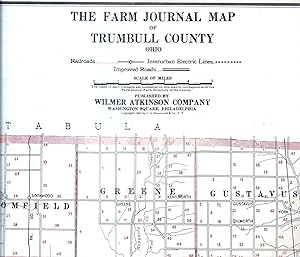 THE FARM JOURNAL MAP OF TRUMBULL COUNTY, OHIO