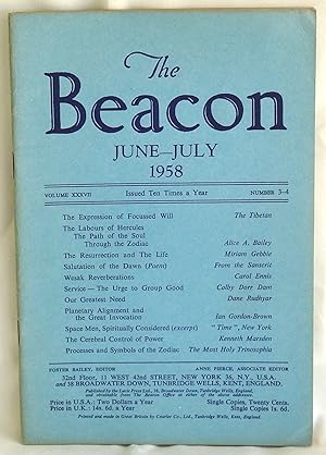 Image du vendeur pour The Beacon June-July 1958 mis en vente par Argyl Houser, Bookseller