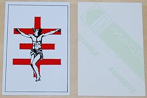 Bild des Verkufers fr Temple of Psychick Youth Crucified Wolf Man Sticker zum Verkauf von Springhead Books